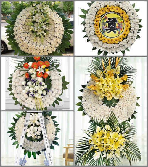 江苏南京建邺区南苑街道花圈速递